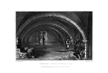 Ancient Crypt, Southwark, 1830.