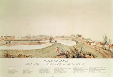 Manitoba, visar en handelsstation för Hudson Bay Company, 1871