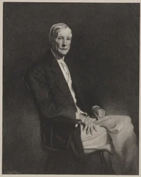 Porträtt av John D. Rockefeller, tryck av Timothy Cole