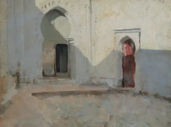 Courtyard, Tetuan, Marocko, 1879-80