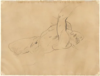 Falling Male Naken [verso], 1918-1919.