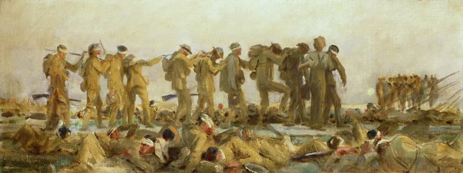 Gassed, en oljestudie, 1918-19
