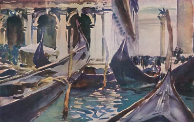 Gondoler vid Piazzetta, c1904, 1925.