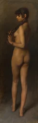 Studie efter levande modell: Studie av en egyptisk flicka, 1891