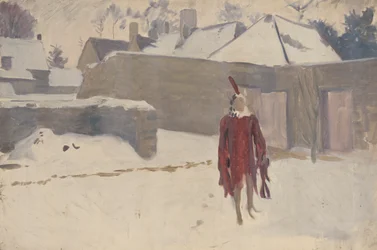 Mannikin i snön