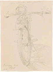 Motorcykel [recto], 1918.