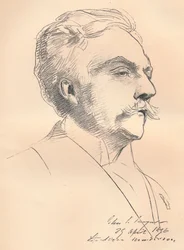 Porträttskiss av M. Gabriel Faure, c1889