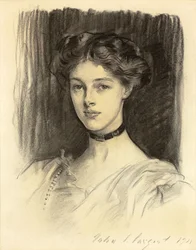 Porträtt av Eva Katherine Balfour, senare Lady Buxton