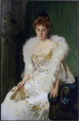 Porträtt av Mrs Charles Beatty Alexander