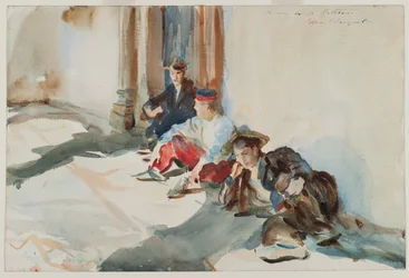 Spanska soldater, ca 1902-03 (wc på papper)