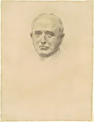 Studie av fältmarskalk John French för "General Officers of World War I"