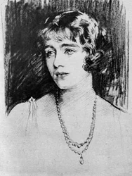Studie av Lady Elizabeth Bowes-Lyon, 1923