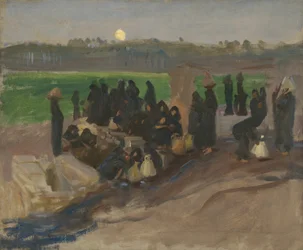 Vattenbärare på Nilen, 1891.