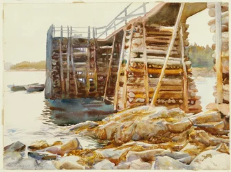 Wharf at Ironbound, 1922
