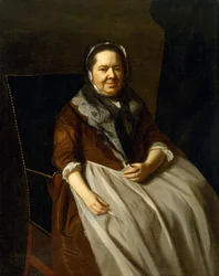 Porträtt av Mrs Paul Richard, född Elizabeth Garland (1700-73) 1771
