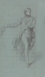 Studie för kapten William George Fairfax för målningen "The Victory of Lord Duncan"