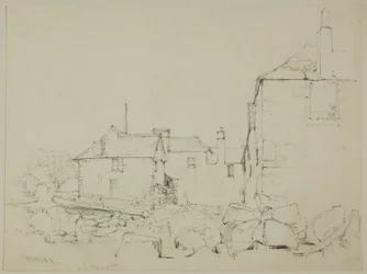 Hus och stenmur, Newlyn