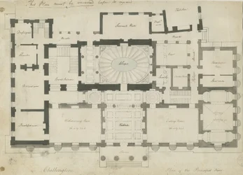 Chillington Hall: penn- och pennteckning, nd [1789]