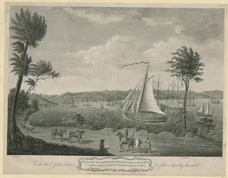 En vy över staden och hamnen i Montego Bay, i Parish of St. James
