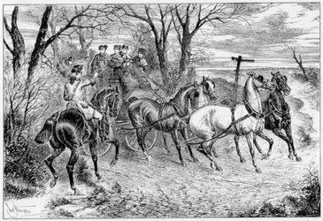 En riddare på vägen, 1881.