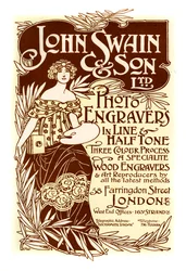 Annons för John Swain & Son, tryckare, 1901.