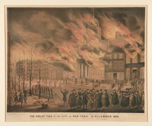 The Great Fire of the City of New York, 16 december 1835