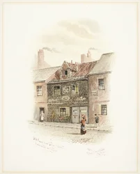 Old House Low Friar Street, Newcastle upon Tyne (färg)