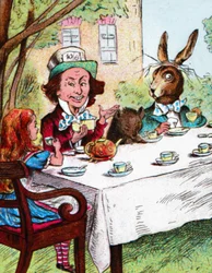 Alice på Mad Hatters Tea Party, c1910