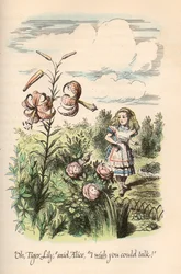 Alice i Underlandet  Genom Spegeln av Lewis Carroll, illustrerad av John Tenniel