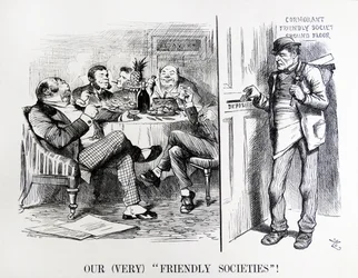 John Tenniel tecknad film med titeln "Enquiry by the Registrar General"