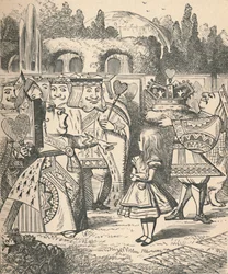 Av med hennes huvud! Alice och den röda drottningen, 1889