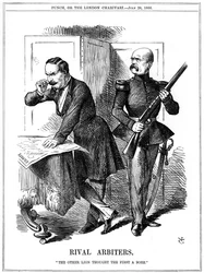 Rival skiljemän, 1866