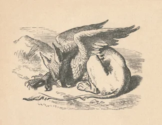 Gryphon sover i solen, 1889