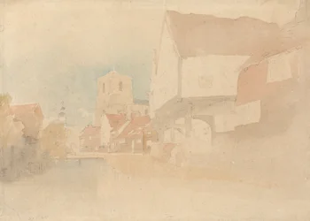 Utsikt över Waltham Abbey, Herts, Essex