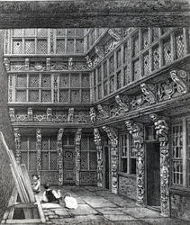 A Magnificent Mansion nyligen stående i Hart Street, Crutched Friars, publicerad i Smiths 