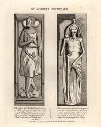 Gravbilder i St Saviour
