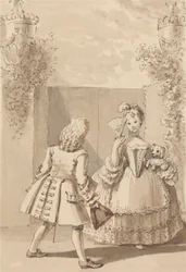 Hogarth förklarar sin kärlek till Miss Thornhill