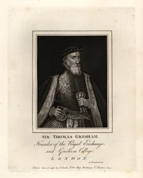 Sir Thomas Gresham, engelsk köpman och finansman, grundare av Royal Exchange och Gresham College