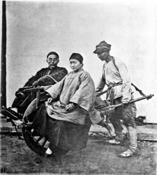 Kina, rickshaw ca 1870 (foto)