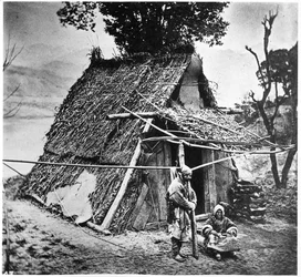 Mountain Hut, provinsen Huzeh, ca 1867-72