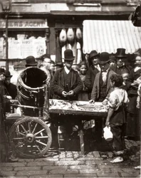 The Cheap Fish of St-Giles, från "Street Life in London", av J. Thomson och Adolphe Smith