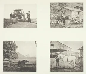 The Sedan, A Military Officer, The Plough, A North China Pony, ca. 1868.