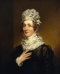 Porträtt av Mrs John Trumbull, född Sarah Hope Harvey (1774-1824) 1820-23