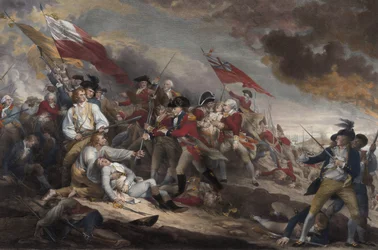 General Warrens död i slaget vid Bunker Hill, 17 juni 1775, utgiven 1786