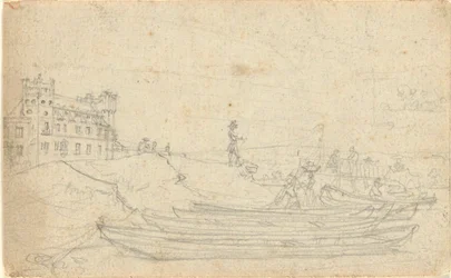 Utan titel, från folio: Sketches in France & Germany, ett av 22 ark i Folio B