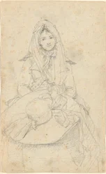 Utan titel, från folio: Sketches in France & Germany, ett av 22 ark i Folio B