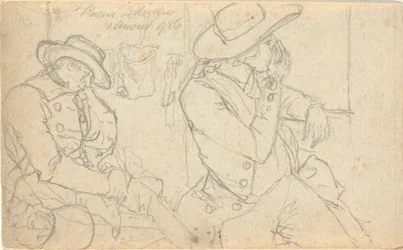 Utan titel, från folio: Sketches in France & Germany, ett av 22 ark i Folio B