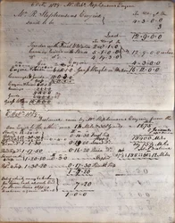 Detaljer om raketen från Rastricks anteckningsbok, Rainhill Trials, 1829