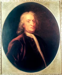 Isaac Newton, engelsk matematiker, astronom och fysiker, c1725