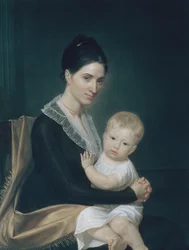 Mrs. Marinus Willett och hennes son Marinus, Jr., ca. 1802.